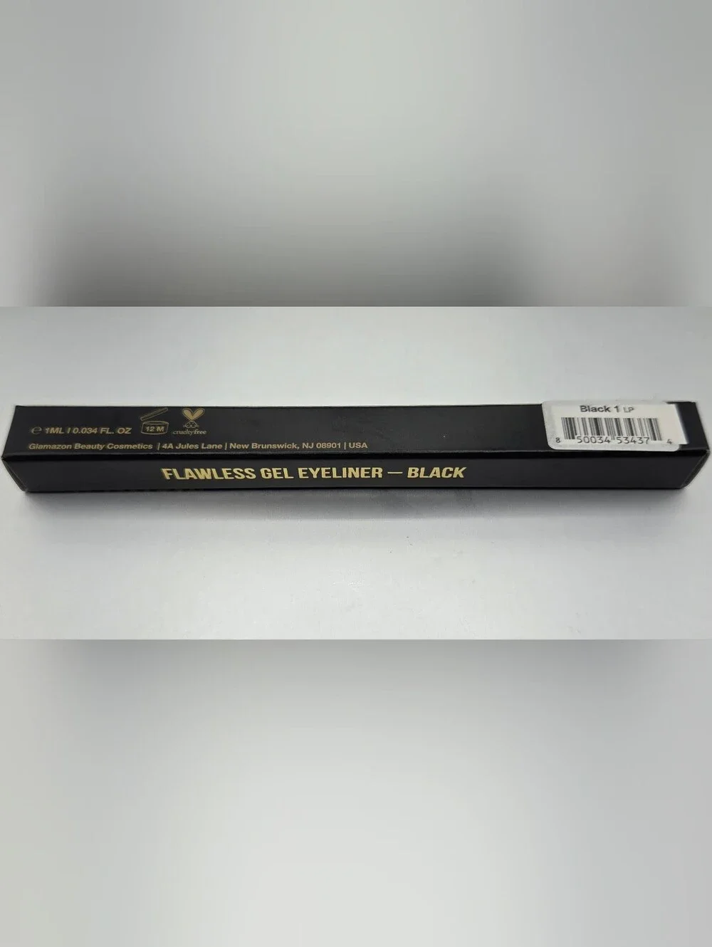 Glamazon Beauty Flawless Gel Eyeliner Pen Cruelty-Free Black No. 1 1 mL